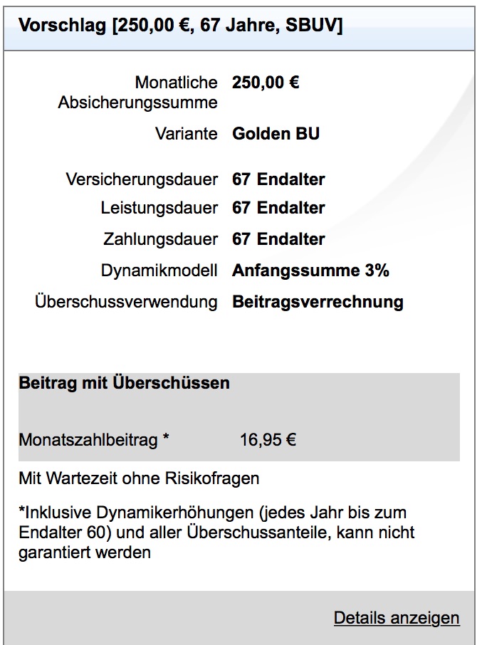 Berufsunfähigkeitsversicherung ohne Gesundheitsfragen - Top Aktion von der LV1871