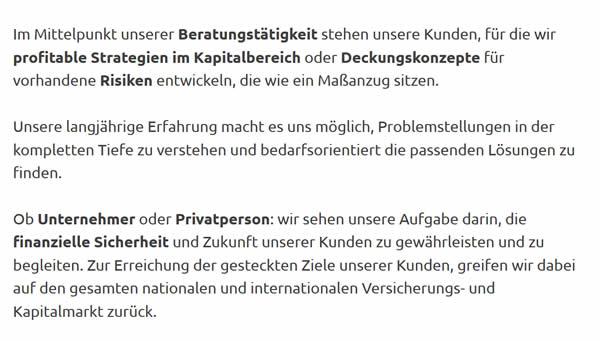 Unabhängige Versicherungsberatung für  München