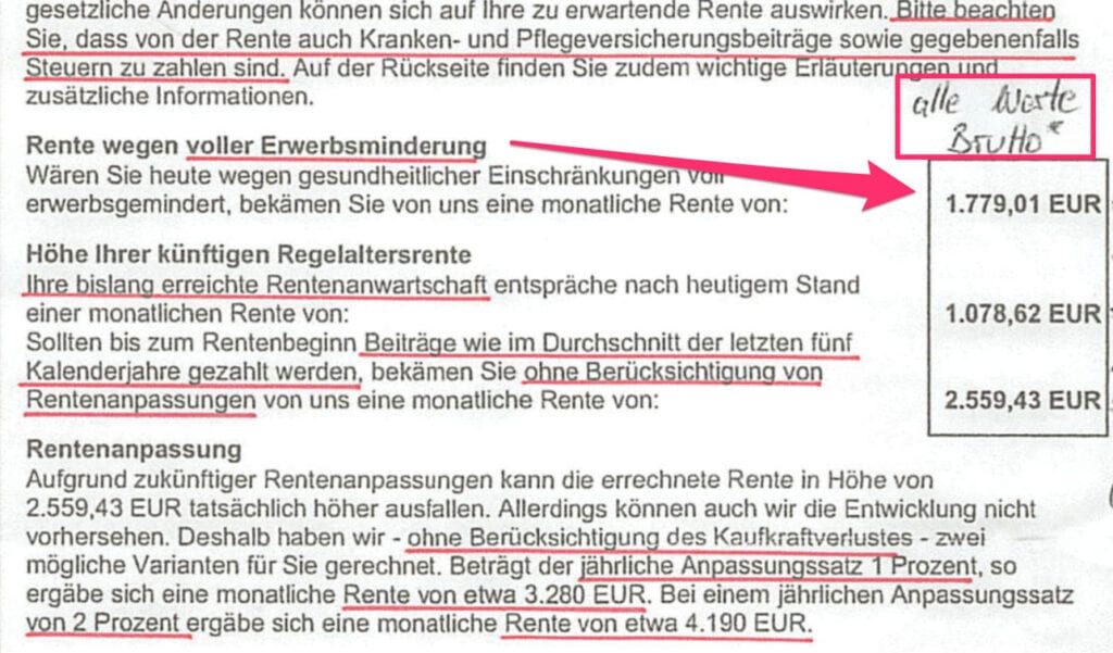 Berufsunfähigkeitsrente deutsche Rentenversicherung