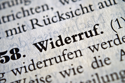 Widerruf Dynamik Widerspruch dynamische Anpassung