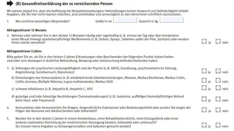 Risikolebensversicherung ohne Gesundheitsfragen