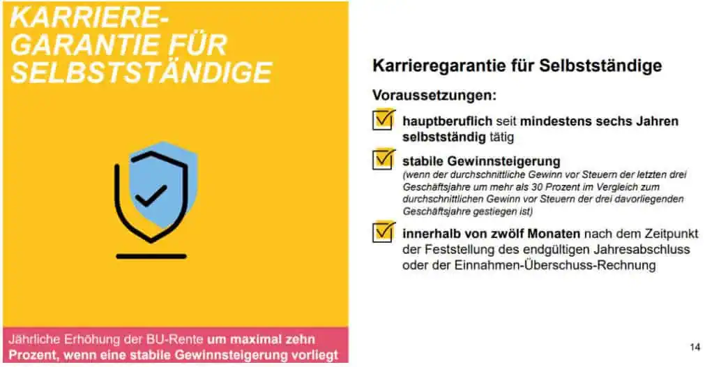 Das ist der Werbe-Flyer der neuen Golden-BU versicherung der LV 1871