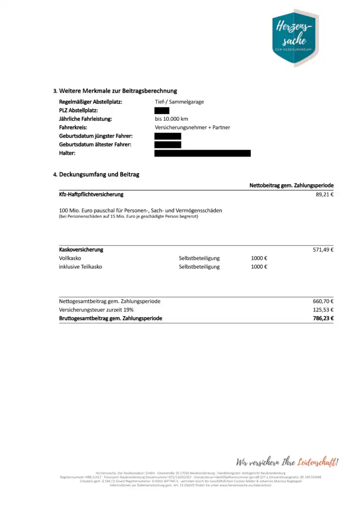 Porsche 911 Carrera 2 GTS (997-2) Coupé (2010) Versicherungsbeispiel - Bruttogesamtbeitrag liegt bei 786,23€