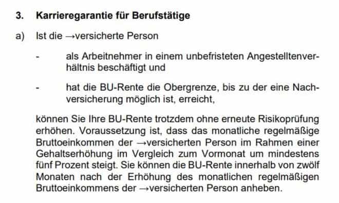 Karrieregarantie bei der LV 1871