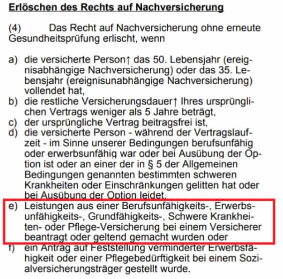 Stuttgarter BU - strenge regelung