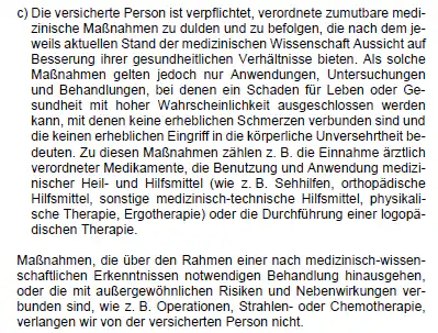 Die sog. Arztanordnungsklausel der Debeka BU.