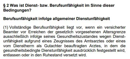 Die Debeka BU Versicherung: Eine echte Dienstunfähigkeitsklausel