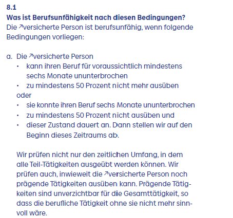Baloise BU - wann leistet sie - wann nicht Baloise BU - wann leistet sie - wann nicht