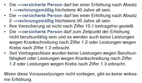 Weitere Voraussetzungen der anlassunabhängigen ErhÜhung Weitere Voraussetzungen der anlassunabhängigen ErhÜhung