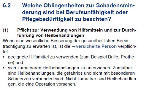 BU Versicherungen haben fast immer eine solche Klausel in ihrem Vertragswerk BU Versicherungen haben fast immer eine solche Klausel in ihrem Vertragswerk