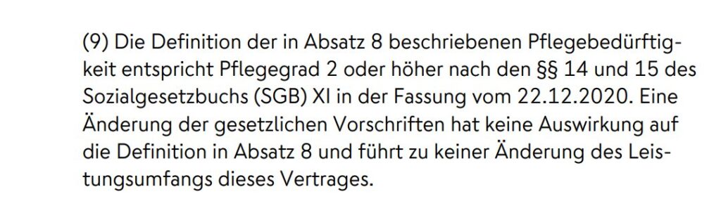 Nuernberger - BU infolge von Pflegebeduerftigkeit Nuernberger - BU infolge von Pflegebeduerftigkeit