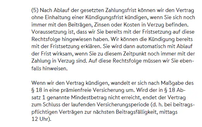 Zu den rechtlichen Konsequenzen einer ausfallenden Beitragszahlung.
