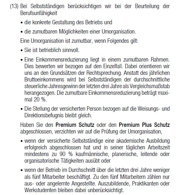 Besonderheiten bei Selbsstaendigkeit
