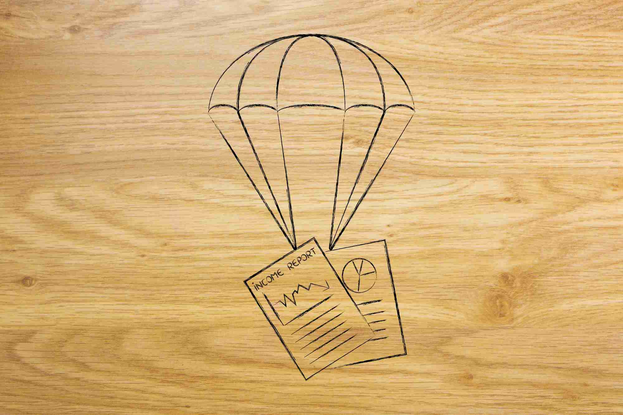 Symbolbild zur Berufsunfähigkeitsversicherung als Einkommensschutz – Schutzschirm über Geld und Arbeitskraft als Sinnbild für finanzielle Sicherheit bei Berufsunfähigkeit.