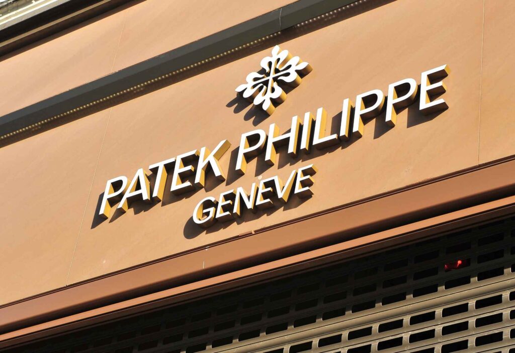 Patek Philippe Logo von außen Fotografiert