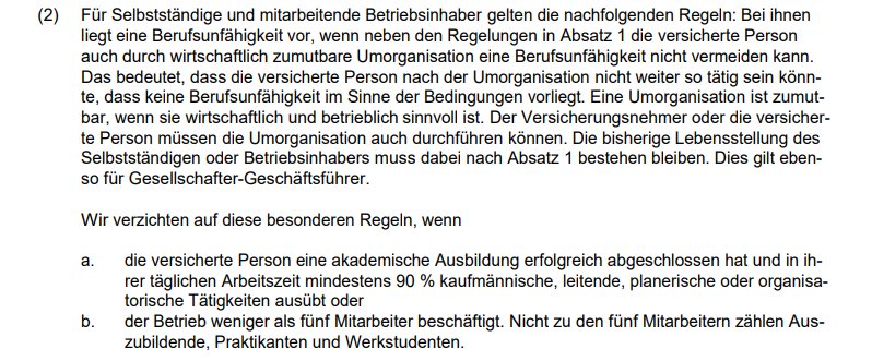 Zu den Voraussetzungen, wann eine Umorganisation durchgeführt und wann darauf verzichtet wird.