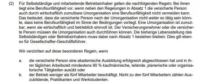 Zu den Voraussetzungen, wann eine Umorganisation durchgeführt und wann darauf verzichtet wird.