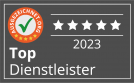 Badge Top Dienstleister 2023