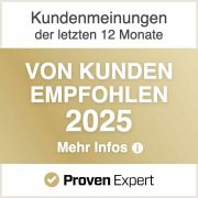 Proven Expert Von Kunden empfohlen 2025